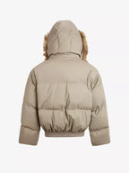 Detachable Hood Faux Fur Puffer Jacket