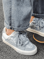 Niceprimes Grid Panel Chunky Streetwear Shoes