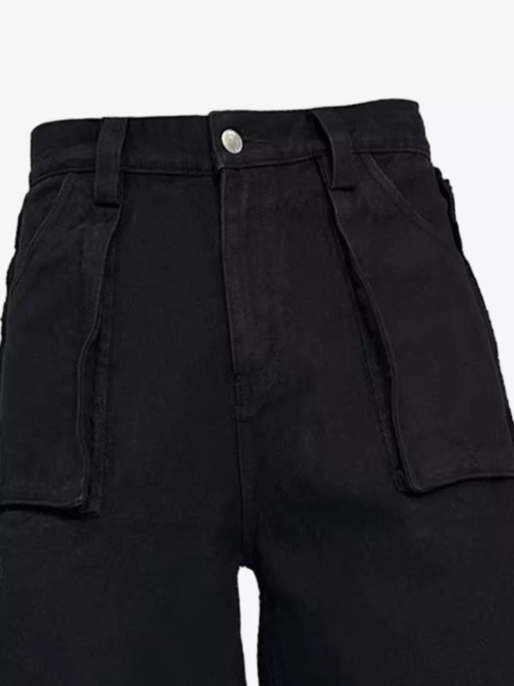 Washed Distressed Flag Graphic Jeans