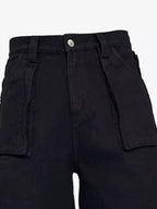 Washed Distressed Flag Graphic Jeans