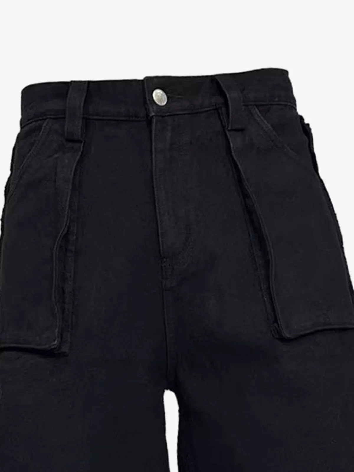Washed Distressed Flag Graphic Jeans