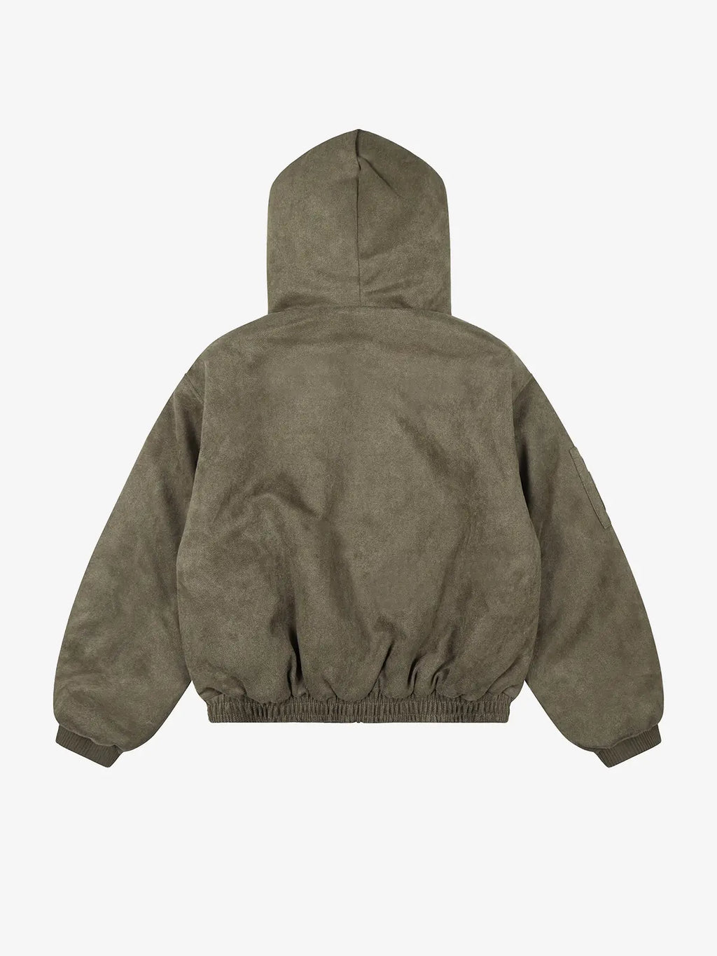 Gothic Cross Faux Fur Hooded Puffer Bomber Jacket