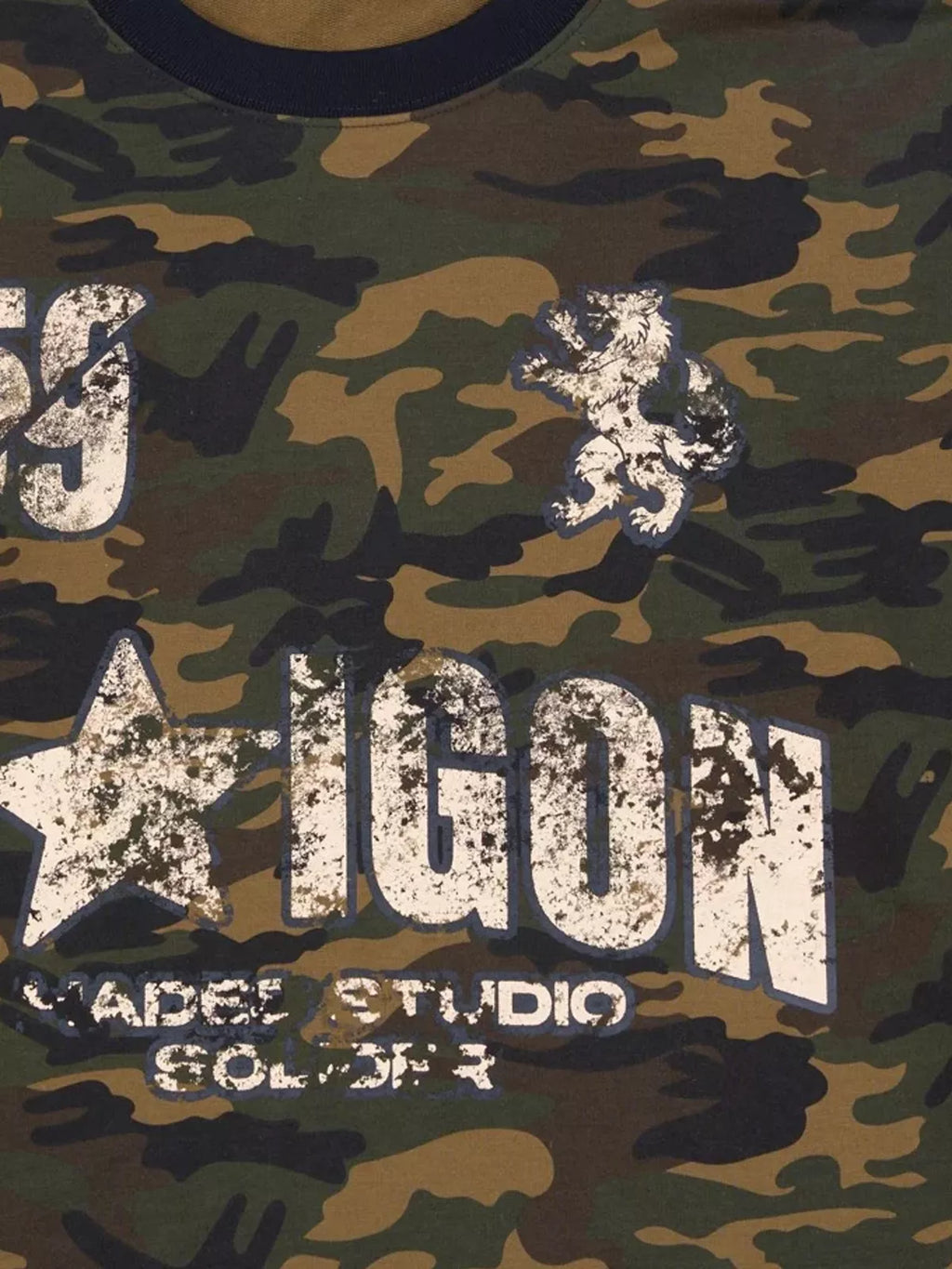 Vintage Camo Graphic Long Sleeve Tee