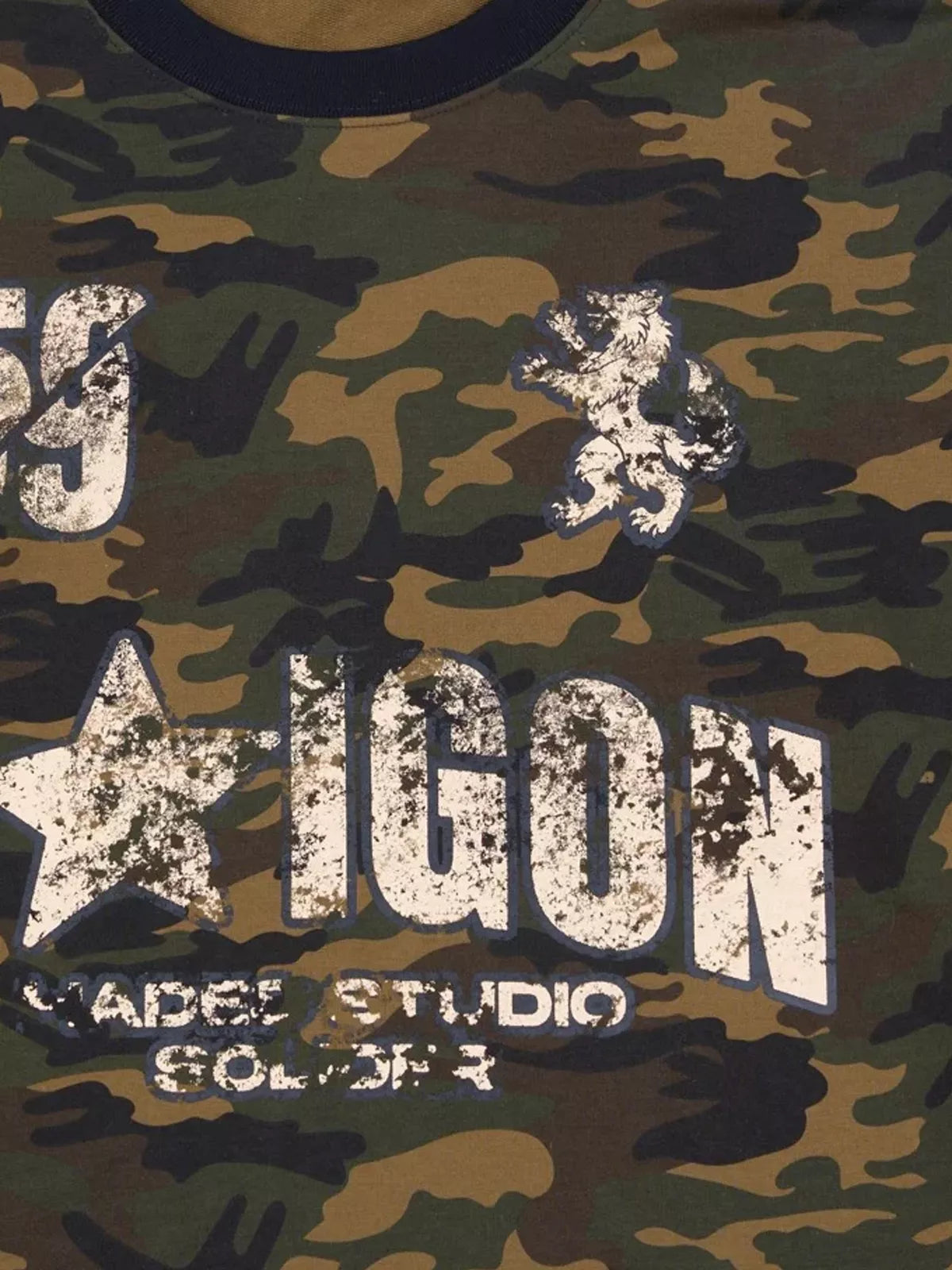 Vintage Camo Graphic Long Sleeve Tee