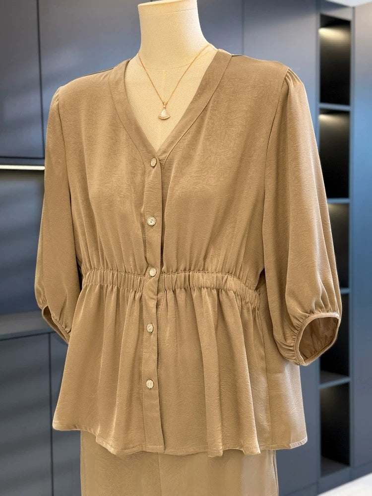 Women's Chiffon Two-Piece Set – Breathable & Comfy