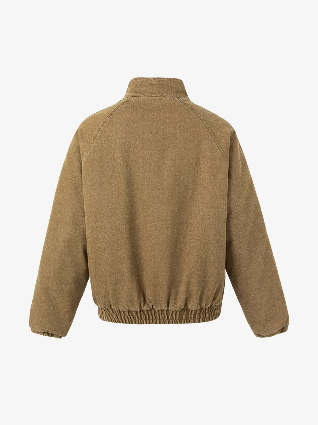 Vintage Military Metal Buckle Striped Bomber Jacket