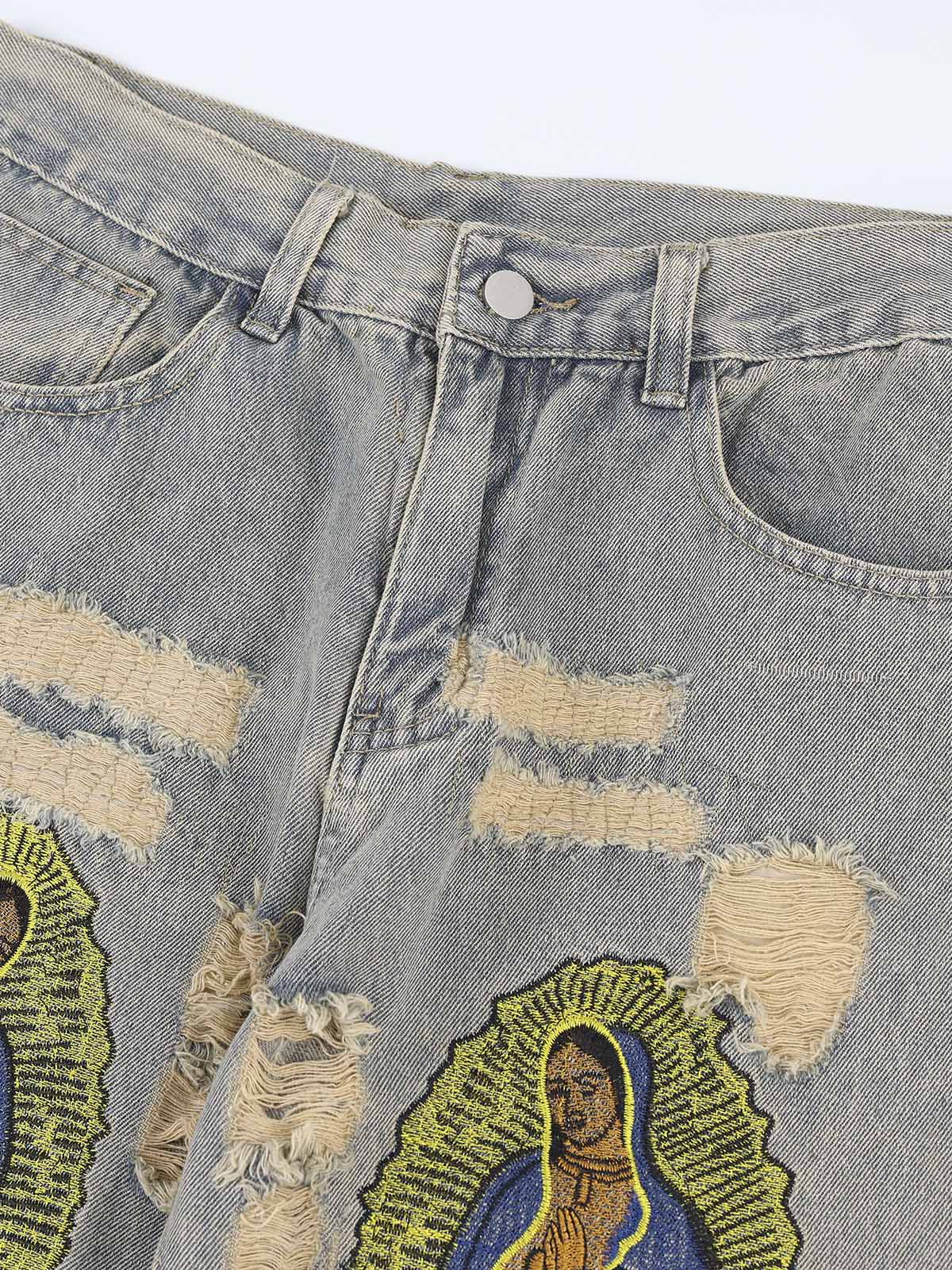 Niceprimes Embroidered Jeans