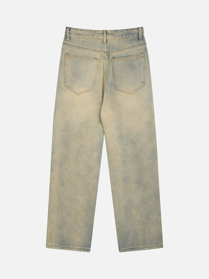 Niceprimes Embroidered Straight-leg Jeans