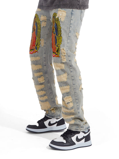 Niceprimes Embroidered Jeans